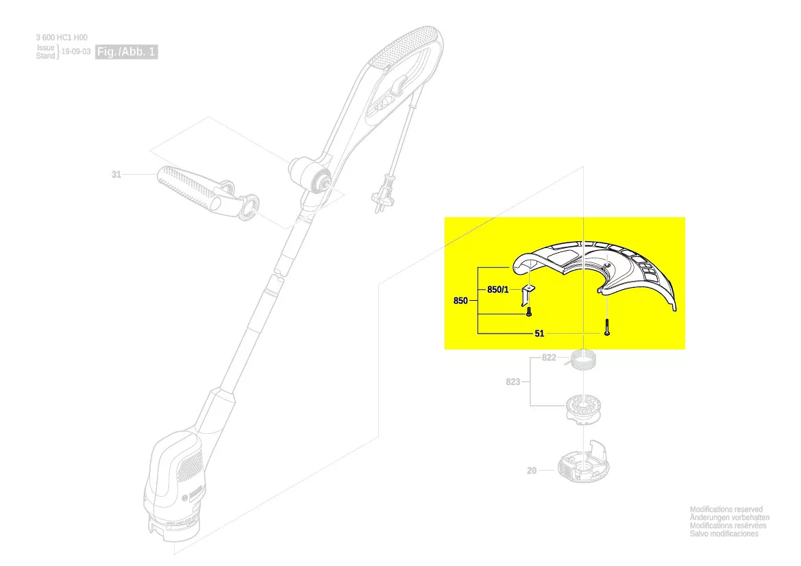capot de protection réf. F 016 F05 344 Bosch
